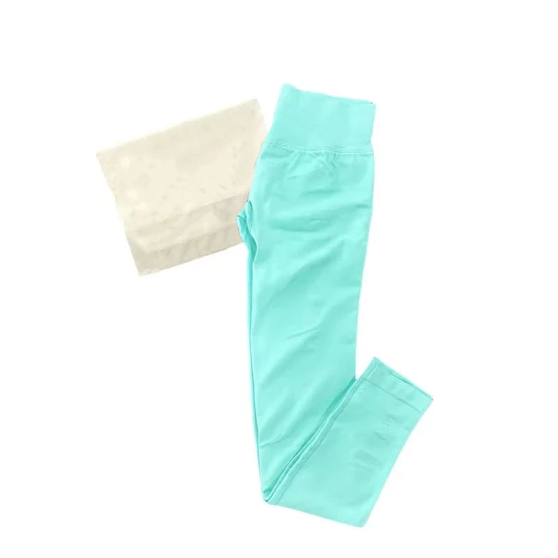 Leggings de Ioga Sem Costura para Mulheres Impact-Impact com Logo Branco, Leggings de Ginástica com Efeito de Levantamento de Bumbum, Leggings de Alta Elasticidade para Fitness