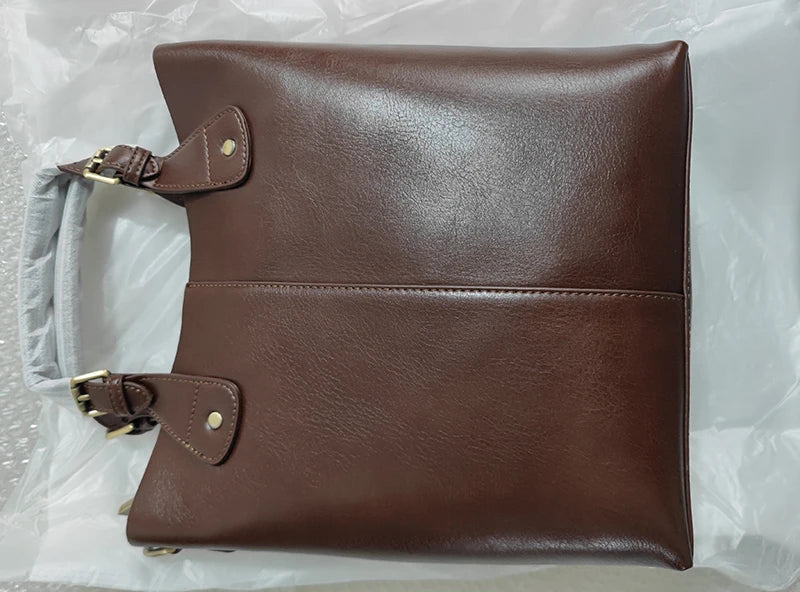 RanHuang New Arrive Women's Fashion Handbags High Quality Genuine Leather Shoulder Bags Large Bucket Bags Designer Handbags