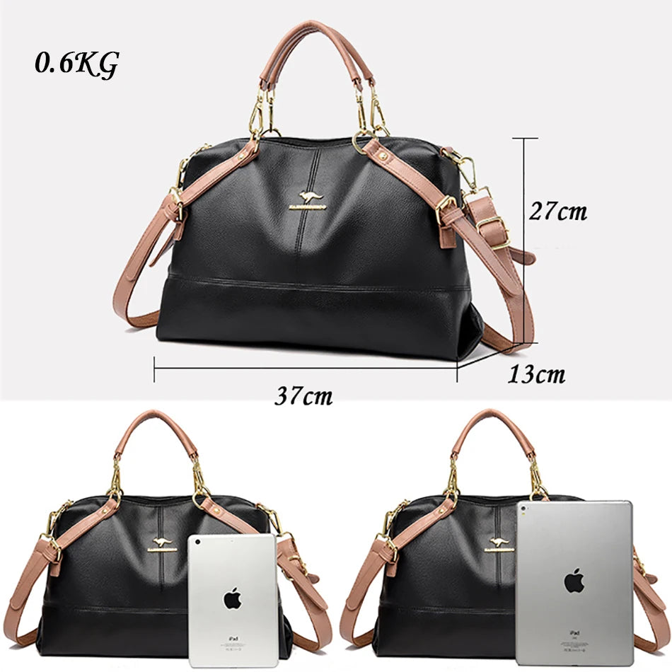 Elegrant Women's Handbags Premium Leather Large Capacity Women's Large Capacity Handbag Women's Casual Handbags Bolsa 2022 New