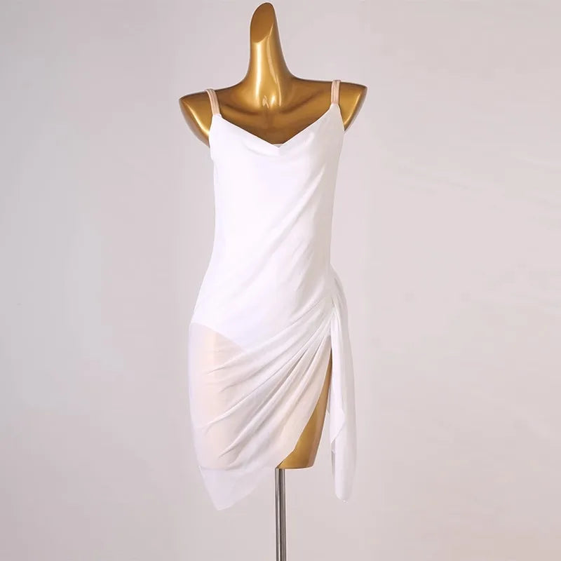 Fantasia Feminina para Competição de Dança Latina, Roupas para Performance, Vestidos de Palco, Roupas de Dança para Mulheres e Meninas, Top Feminino e Saia