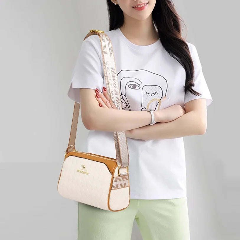 Women High Quality Soft Leather Shoulder Bags Luxury Designer Purses Crossbody Bag Ladies Vintage Messenger Commuting Sac A Main