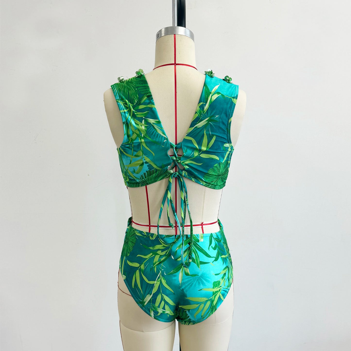 Maiô Elegante 2024 para Mulheres com Saia, Alto da Cintura, Roupas de Banho com Saia, Vestido Estampado Fashion, Praia