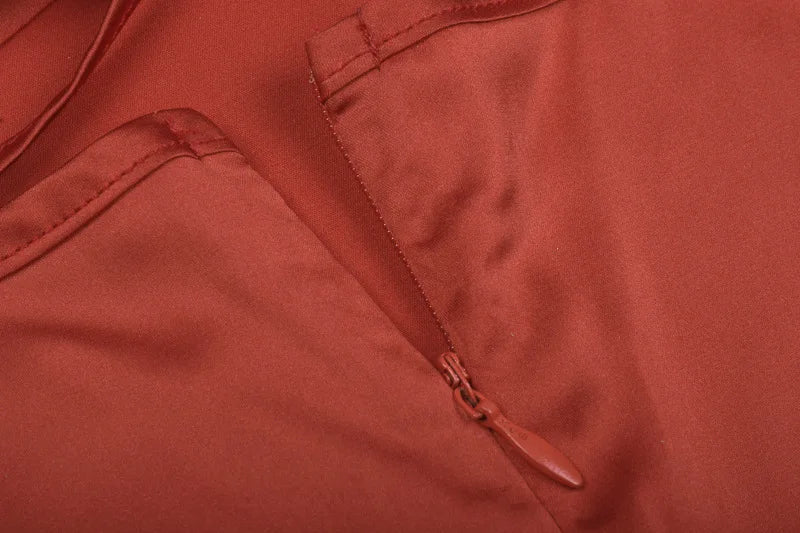 Vestido Midi Longo de Renda Cetim Neon Rosa Claro com Amarração nas Costas, Elegante, Sexy para Festas e Clubes, Roupas de Jantar de Verão 2022