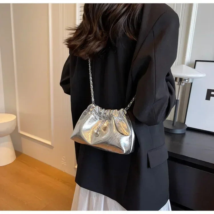 Women Y2K Millennium Bag  New High Sense Shoulder Bags Summer Chain Bag Fashion Bucket Bag Messenger Bags Purses Handbags 2024