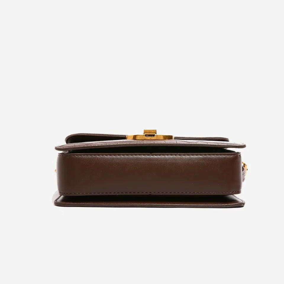 Small Leather Armpit Party Bags for Women Shoulder Crossbody Bag Ladies Vintage Underarm Handbags Summer Lock Tote Sac 2025 New