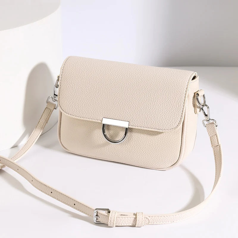 100% Genuine Leather Handbag 2025 Fashion Solid Color Female Shoulder Crossbody Bag Women bags Designer Cowhide Ladies Tote Bags