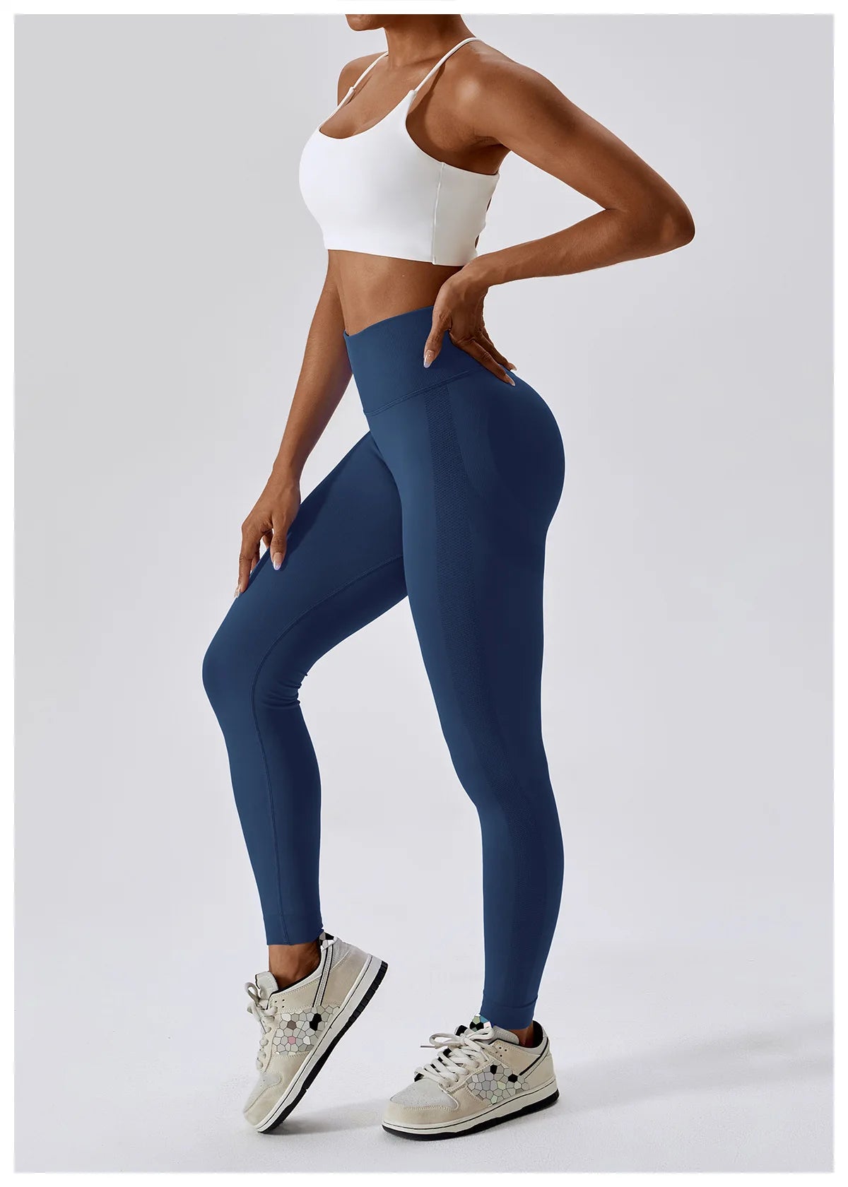 Leggings de Yoga para Mulheres Fitness, Corrida, Cintura Alta, Calças Slim, Levanta o Bumbum, Legging de Esporte com Roupas de Ginástica, Jogging, Treino Feminino