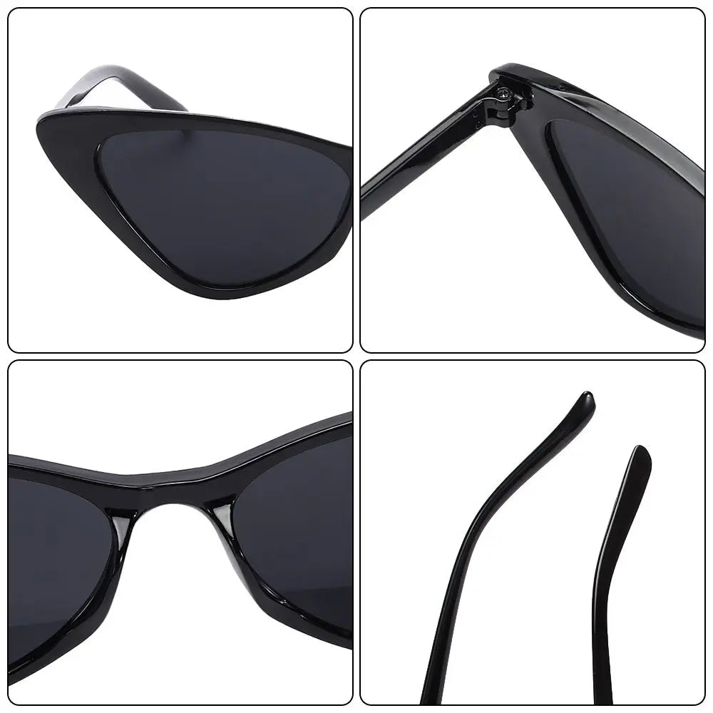 Novos Óculos de Sol Pequenos Cat Eye para Mulheres, Moda, Lentes Gradientes, Óculos de Sol Triangulares Femininos para Festas, Acessórios de Óculos UV400
