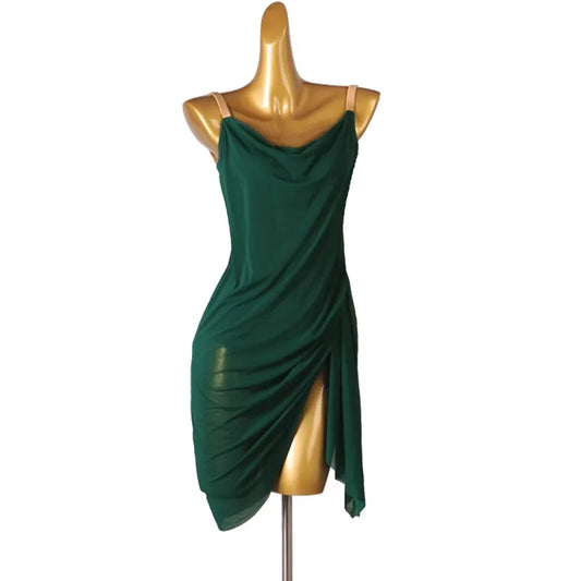 Fantasia Feminina para Competição de Dança Latina, Roupas para Performance, Vestidos de Palco, Roupas de Dança para Mulheres e Meninas, Top Feminino e Saia