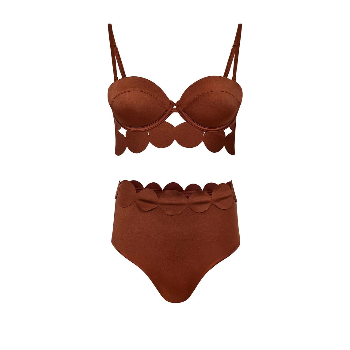 Conjunto de 3 peças de maiô laser cut para mulheres, biquíni sexy com push-up, moda de bainha alta, biquíni feminino com recortes, roupa de banho tipo bodysuit para praia.