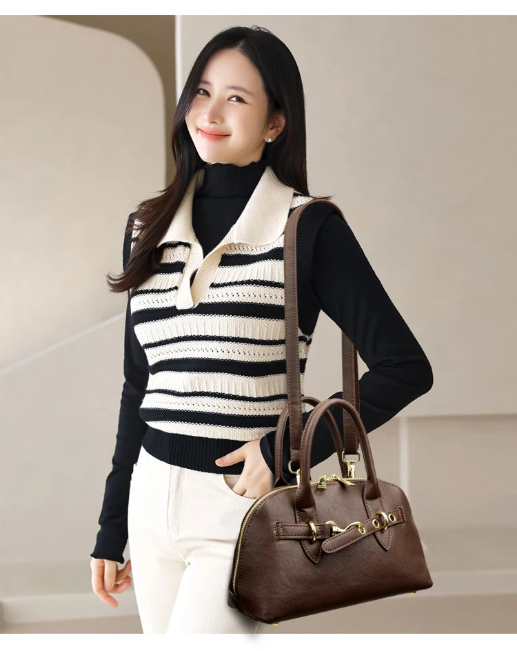 High Quality Leather Tote Bag Fashion Women Shoulder Messenger Bags Luxury Large Capacity Wear-resistant Handbag Female Sac