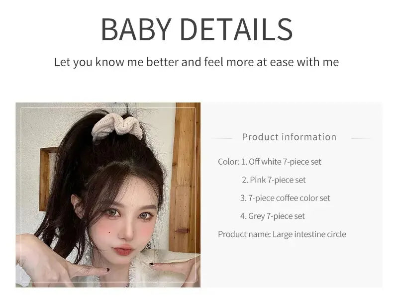 Conjunto de 7/21 peças de presilhas de cabelo para mulheres - Conjunto de elásticos de cabelo macios sólidos para meninas, suportes de coque, bandas de borracha, amarras de cabelo, acessórios para cabelo