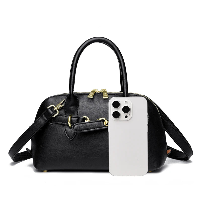 High Quality Leather Tote Bag Fashion Women Shoulder Messenger Bags Luxury Large Capacity Wear-resistant Handbag Female Sac
