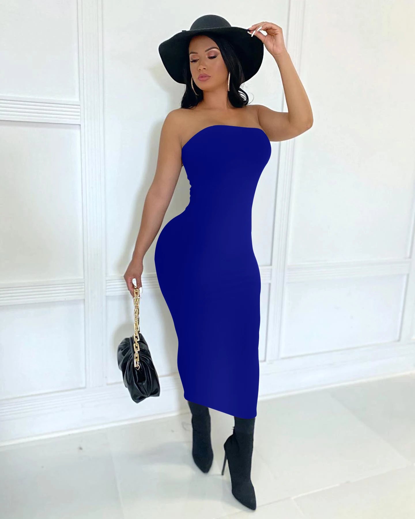 vestido de praia longo feminino sexy sem mangas com peito envolto