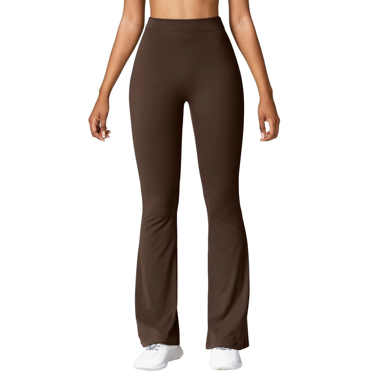 Leggings Micro Horn de Moda para Mulheres, Calças Esportivas com Cintura V nas Costas, High Waist, Levanta Bumbum, Calças de Ginástica, Leggings Casuais Slim Sólidas
