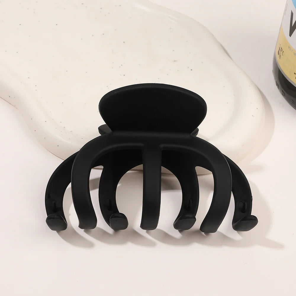 Garrafa de Cabelo Grande Feminina, Presilha de Cabelo Simples de Acrílico Coreana, Grampos de Cabelo em Forma de Tubarão, Clipes Foscos para Penteados de Coque, Acessórios de Cabelo para Meninas