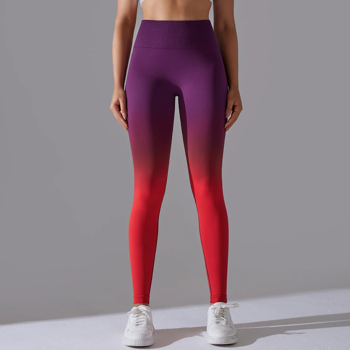 Leggings Seamless de Cintura Alta para Yoga, com Controle de Barriga e Efeito Bumbum, Leggings para Exercício e Esportes, Apertadas para Mulheres