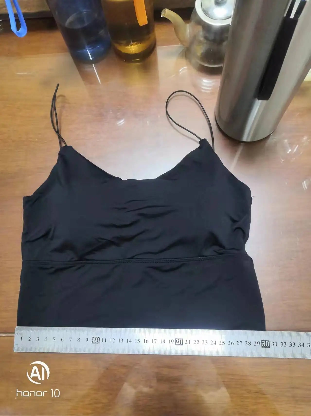 1 peça de Camisola Sem Costura em Tecido de Seda Gelada para Mulheres - Top Esportivo Sem Fios com Sutiã Almofadado Bralette