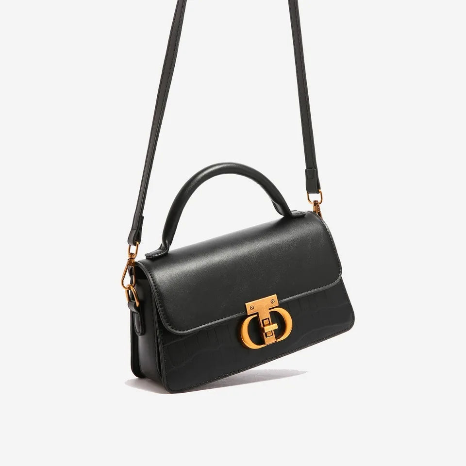 Small Leather Armpit Party Bags for Women Shoulder Crossbody Bag Ladies Vintage Underarm Handbags Summer Lock Tote Sac 2025 New