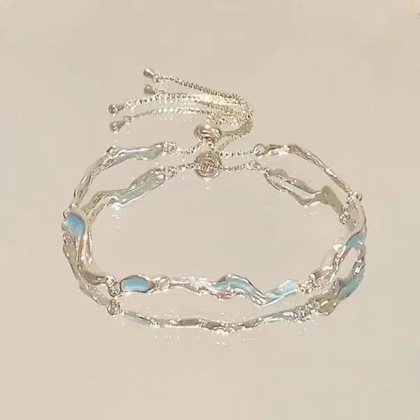 Pulseira de Pérola da Lua Coreana Romântica para Mulheres, Elegante e Exquisita, com Encanto de Estrela e Coração, Braceletes de Cadeia para o Natal.