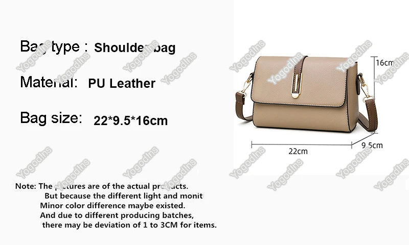 Fashion Crossbody Bag ,PU Leather Messenger Bag ,Versatile Sling Shoulder Women's Bag, Small Handbags