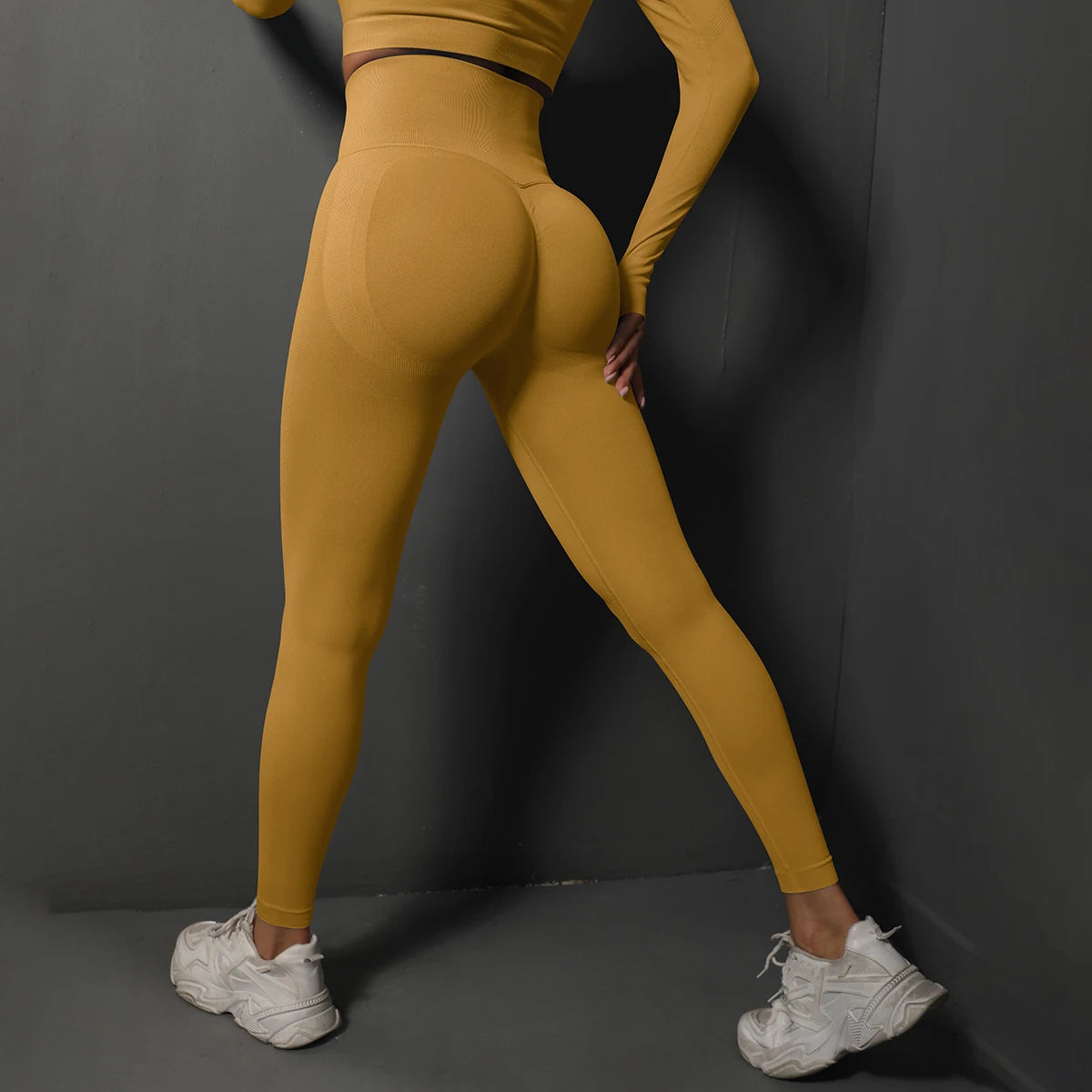 Leggings de Ginástica Sem Costura para Mulheres, Calças de Yoga Sexy, Leggings de Cintura Alta para Levantar o Bumbum, Roupas Esportivas Femininas, Vestuário de Fitness