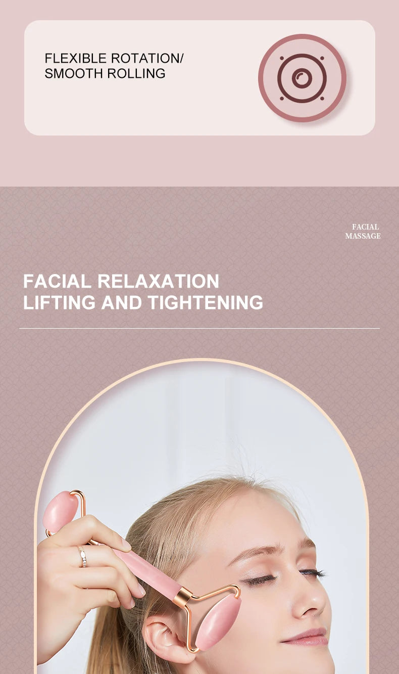 Rolo para rosto, pescoço, olhos, instrumento de massagem facial de resina, cuidados com a saúde, placa de raspagem muscular, ferramentas de beleza e cuidados com a pele.