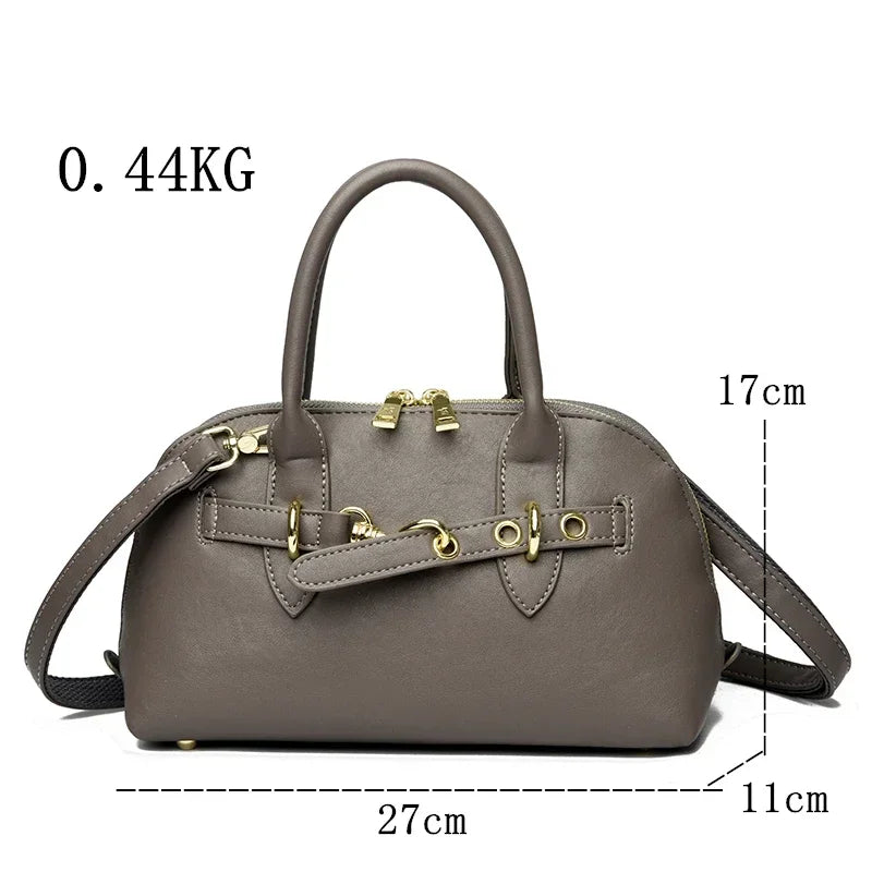 High Quality Leather Tote Bag Fashion Women Shoulder Messenger Bags Luxury Large Capacity Wear-resistant Handbag Female Sac