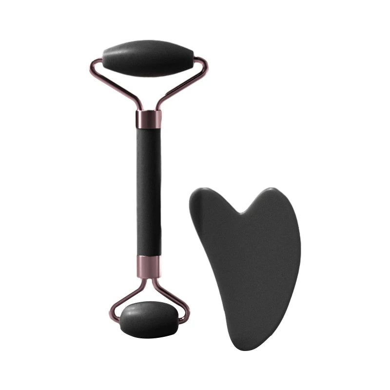 Rolo para rosto, pescoço, olhos, instrumento de massagem facial de resina, cuidados com a saúde, placa de raspagem muscular, ferramentas de beleza e cuidados com a pele.