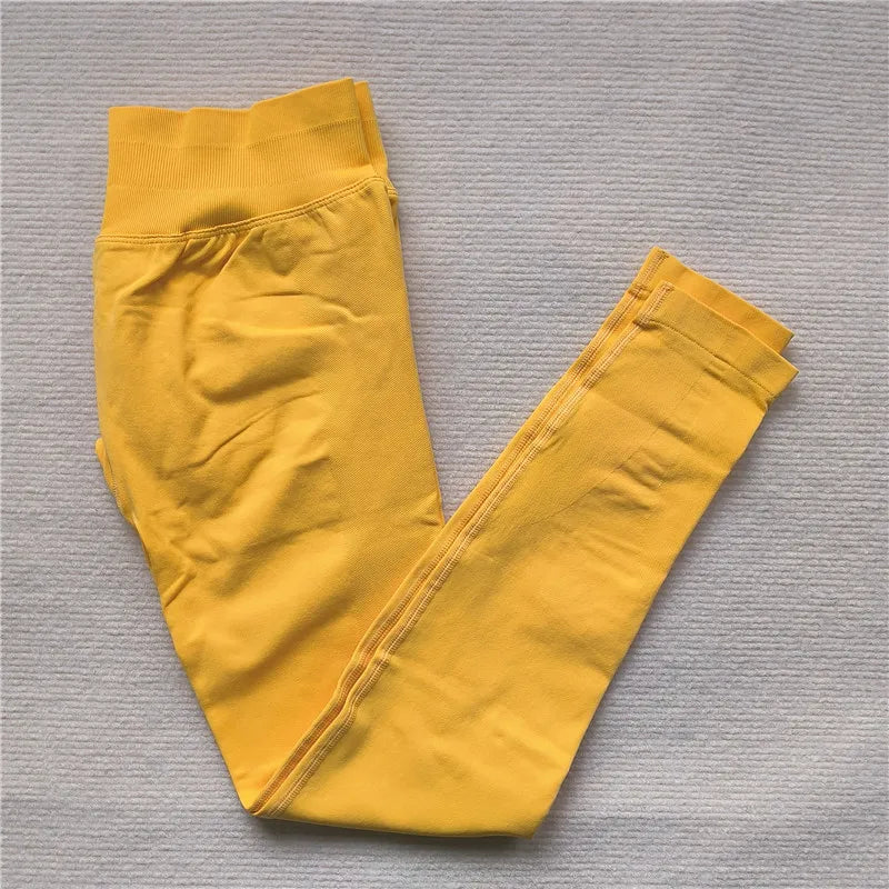 Leggings de Yoga Sem Costura YEAE para Mulheres, Calças de Fitness Atléticas para Levantamento de Bumbum, Leggings de Compressão para Academia, Roupa Ativa para Treinos.