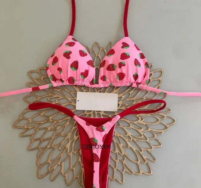 Novo Biquíni Feminino Sunga de Praia Férias Roupa de Banho Conjunto de Biquíni Estampado de Leopardo Roupa de Praia Sunga Biquíni