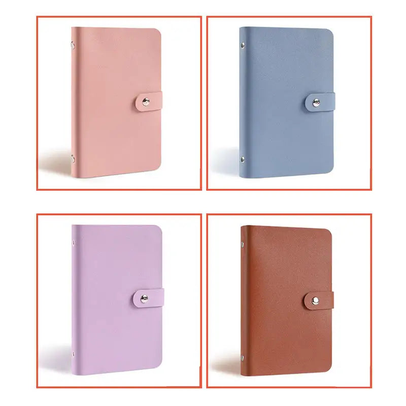 Money Savings Challenge Binder Clear 100 Envelopes Budget Savings Challenges Book Leather Waterproof Cash Budget Notebook