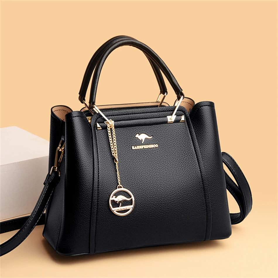 Bolsas de Couro de Grande Capacidade Shopper - Marca Messenger Totes
