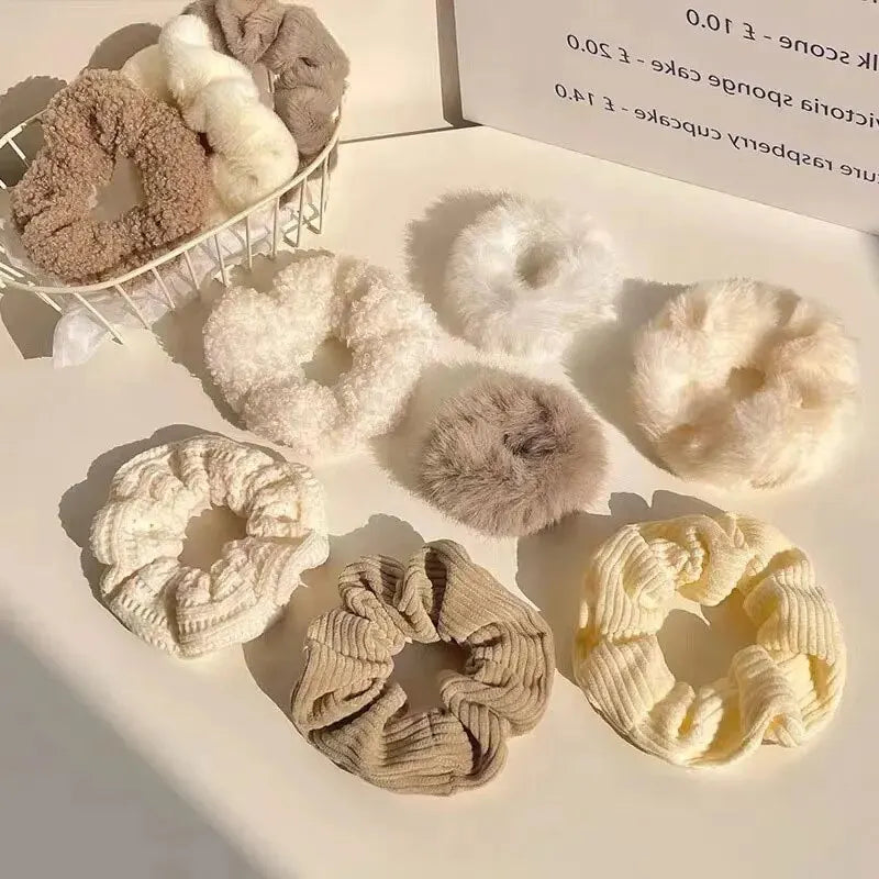 Conjunto de 7/21 peças de presilhas de cabelo para mulheres - Conjunto de elásticos de cabelo macios sólidos para meninas, suportes de coque, bandas de borracha, amarras de cabelo, acessórios para cabelo