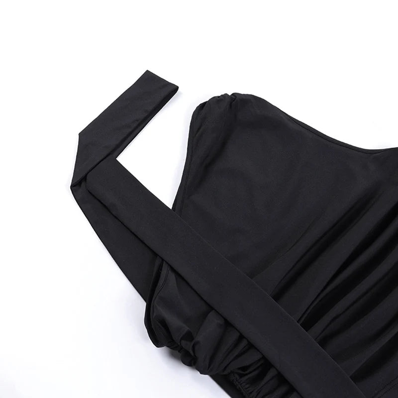 Top Crop Sem Costas Sexy Off Shoulder Halter para Mulheres, Vintage, Sem Mangas, Roupas Y2K para Clubes, Casual Feminino Verão 2024