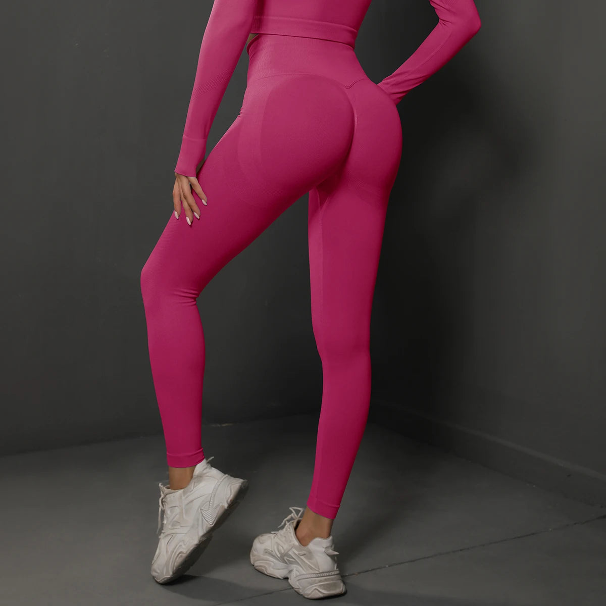 Leggings de Ginástica Sem Costura para Mulheres, Calças de Yoga Sexy, Leggings de Cintura Alta para Levantar o Bumbum, Roupas Esportivas Femininas, Vestuário de Fitness