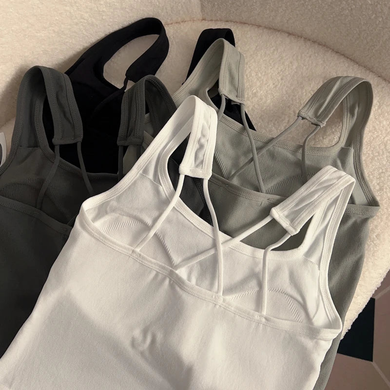 Sanrio HelloKitty Roupas de Moda Y2K Top com Almofada de Seio Top Bonito Para Meninas Verão Top Cropped Branco Sexy Suspensório Presente Para Menina