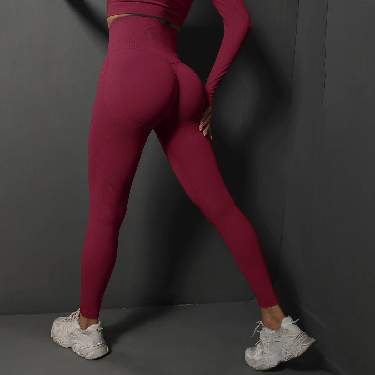 Leggings de Ginástica Sem Costura para Mulheres, Calças de Yoga Sexy, Leggings de Cintura Alta para Levantar o Bumbum, Roupas Esportivas Femininas, Vestuário de Fitness