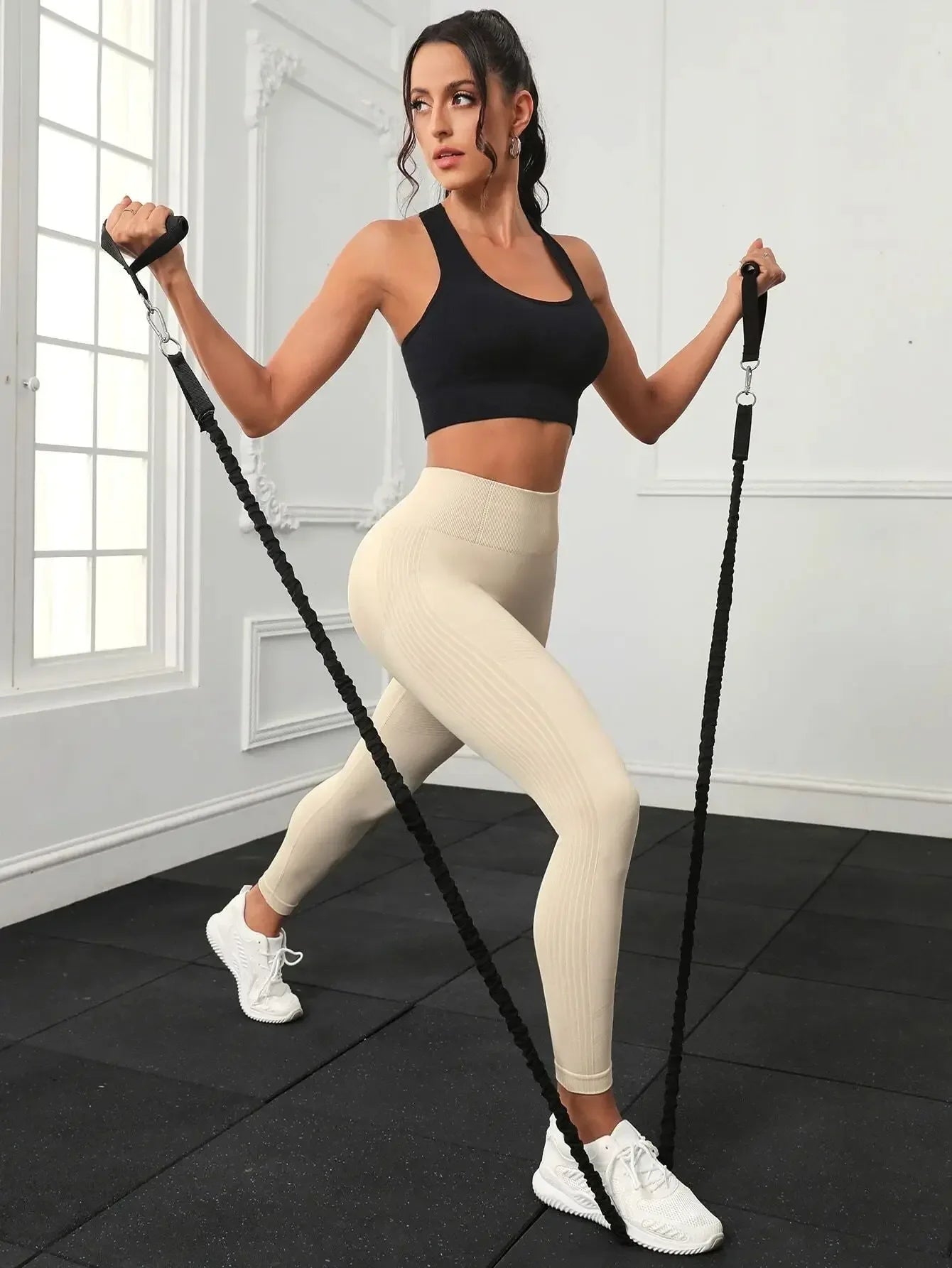 Leggings de Ginástica Sem Costura para Mulheres, Calças de Yoga Sexy, Leggings de Cintura Alta para Levantar o Bumbum, Roupas Esportivas Femininas, Vestuário de Fitness