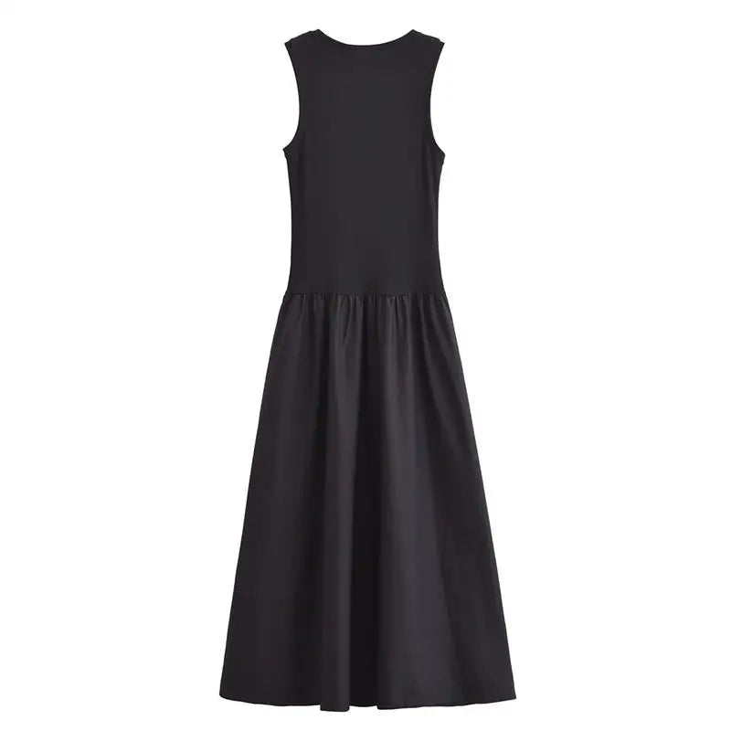 Vestidos de Verão Femininos 2025 Novo Chic Slim Simples Elegante Vestido de Férias Rua Feminino Confortável Vestido de Viagem Jovem