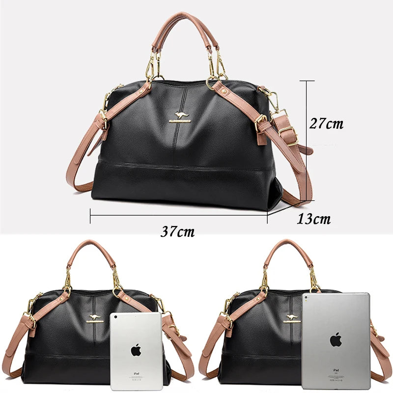 Elegrant Women's Handbags Premium Leather Large Capacity Women's Large Capacity Handbag Women's Casual Handbags Bolsa 2022 New