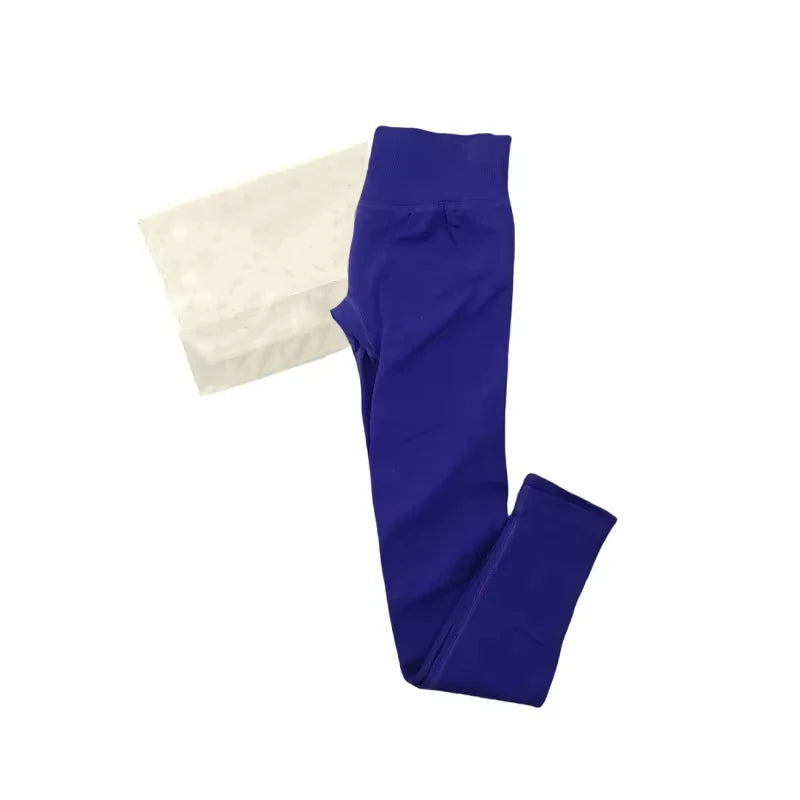 Leggings de Ioga Sem Costura para Mulheres Impact-Impact com Logo Branco, Leggings de Ginástica com Efeito de Levantamento de Bumbum, Leggings de Alta Elasticidade para Fitness