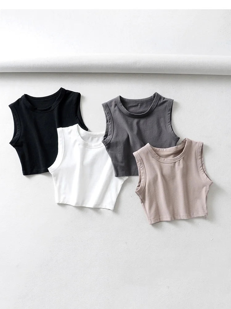 blusas cropped brancas vintage de verão para mulheres, top sexy em estilo punk biker preto, top cropped sem mangas feminino de streetwear coreano