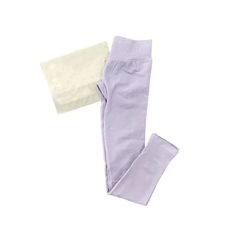 Leggings de Ioga Sem Costura para Mulheres Impact-Impact com Logo Branco, Leggings de Ginástica com Efeito de Levantamento de Bumbum, Leggings de Alta Elasticidade para Fitness