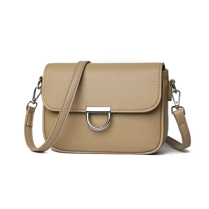 100% Genuine Leather Handbag 2025 Fashion Solid Color Female Shoulder Crossbody Bag Women bags Designer Cowhide Ladies Tote Bags