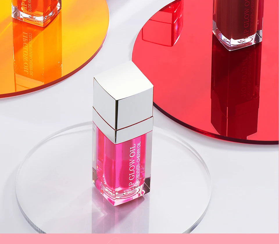 Balm Labial Hidratante Óleo Labial Original Cuidados com os Lábios Benetitnt para Lábios Aumento Esfoliante Brilho Oleoso Aumentador Rosa