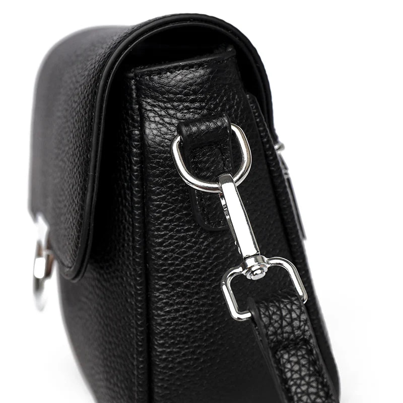 100% Genuine Leather Handbag 2025 Fashion Solid Color Female Shoulder Crossbody Bag Women bags Designer Cowhide Ladies Tote Bags