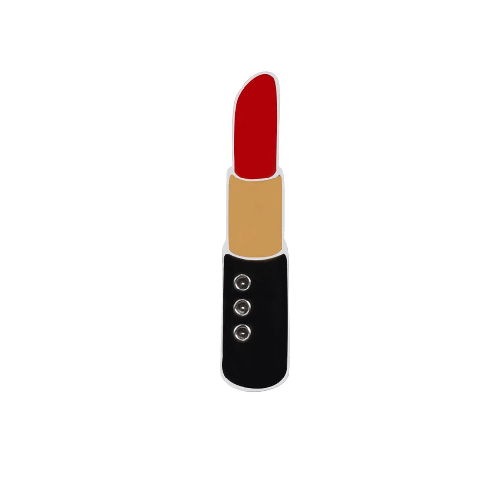 Meninas Sexy Lábios Vermelhos e Alfinetes de Esmalte de Batom, Charme Feminino, Broches de Metal, Pin de Lapela para Casaco, Chapéu, Bolsa, Pins Distintivos, Acessórios de Joias, Presente