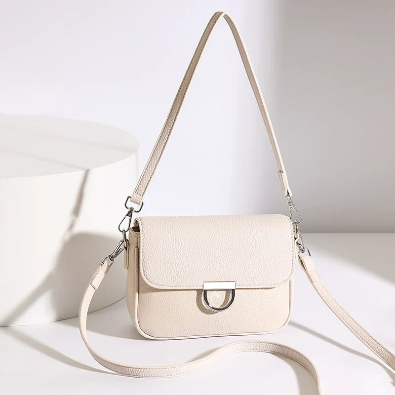 100% Genuine Leather Handbag 2025 Fashion Solid Color Female Shoulder Crossbody Bag Women bags Designer Cowhide Ladies Tote Bags