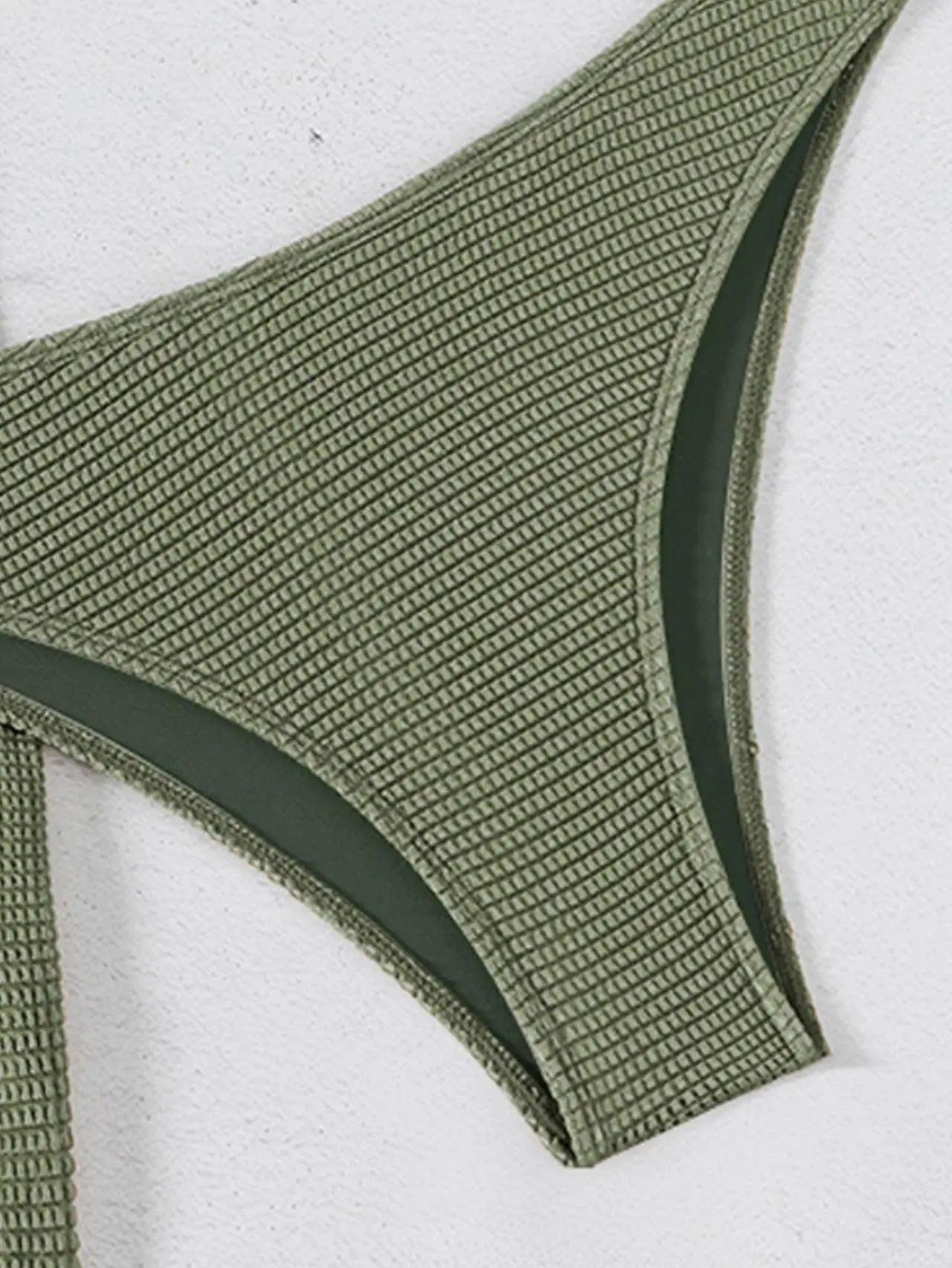Biquíni Bandeau Sexy para Mulheres com ornamento de gota d'água de metal, blusa com bojo, saia de malha, traje de banho de 3 peças para praia